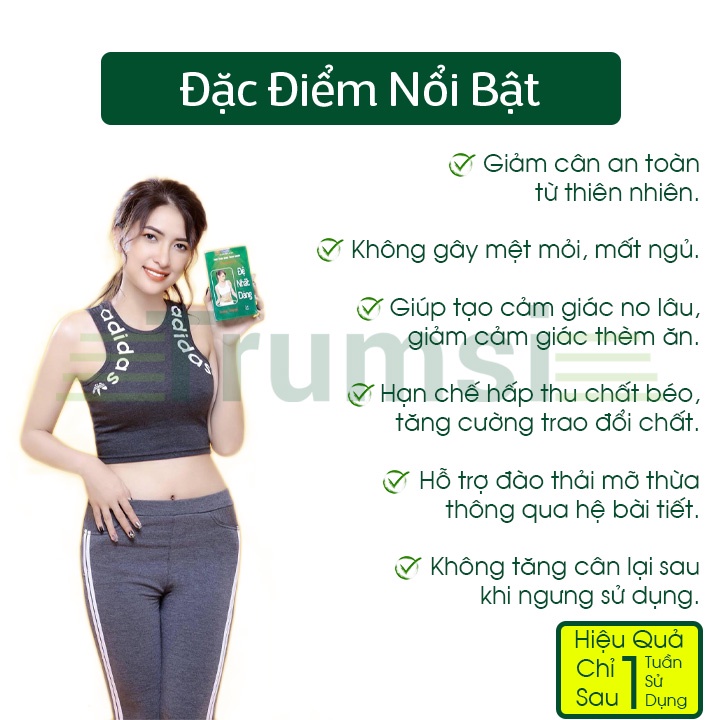 Viên uống giảm cân cấp tốc Đệ Nhất Dáng giúp đào thải mỡ thừa giảm mỡ vùng bụng đùi tại nhà nhanh chóng an toàn hiệu quả