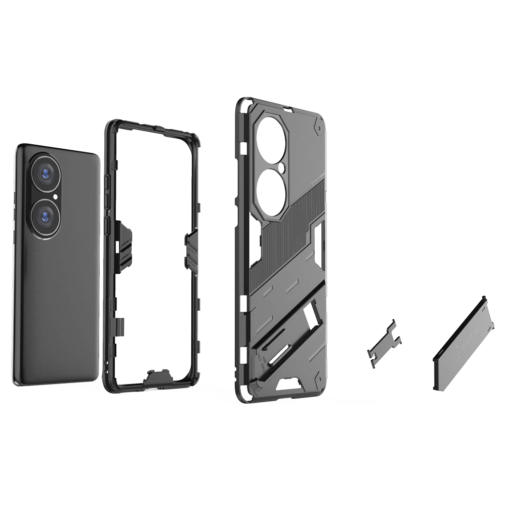 Huawei P50 Pro Mate 40 Pro P40 Pro Mate 30 Pro PC+TPU Punk style Protective Military Shock Absorption Stand Hard Case