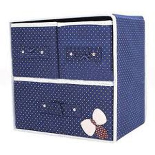 tủ vải mini 2 tầng 3 ngăn kéo