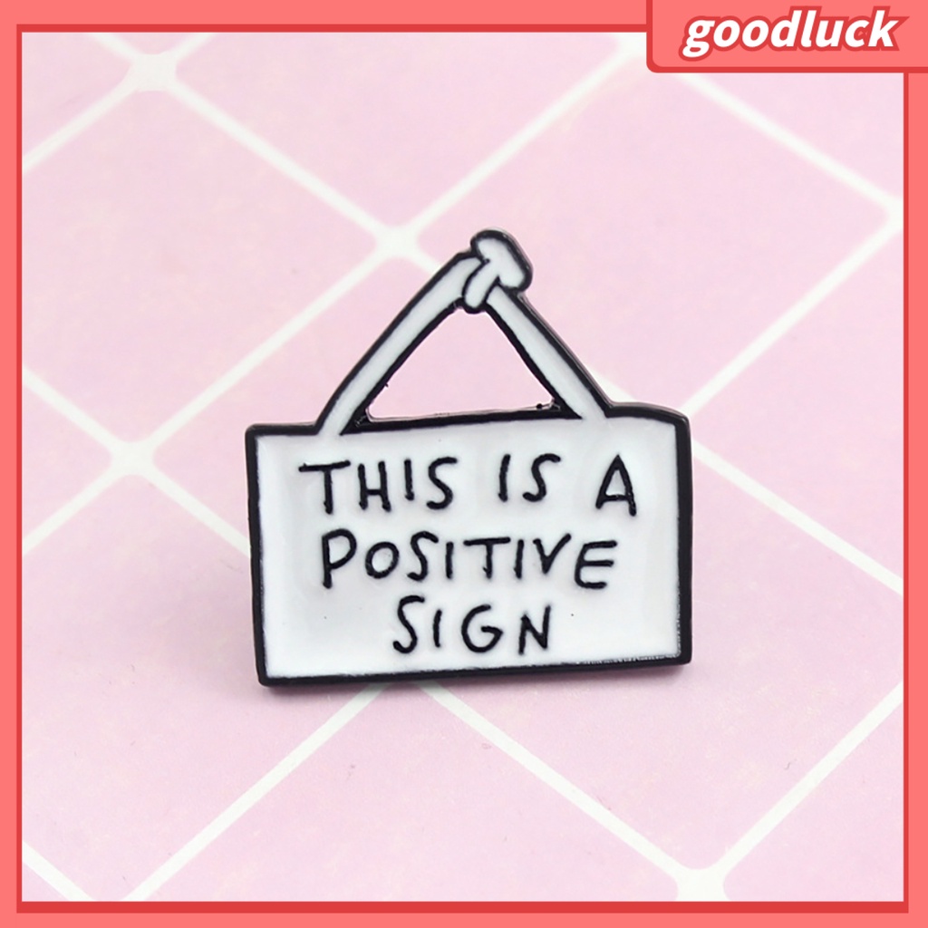 Ghim Cài Áo Hình Thẻ In Chữ Cho Nam &amp; Nữ