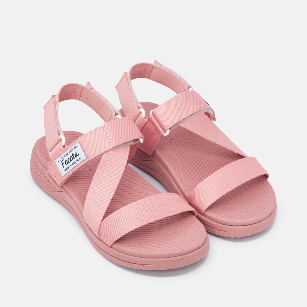 FACOTA | giày dép sandal nam, nữ hồng phấn mang đi chơi đi học NN05