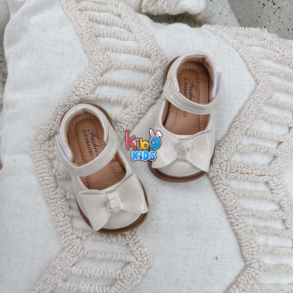 Giày Bé Gái - Giày búp bê da mềm phong cách Vintage BB4663 (có ảnh thật)
