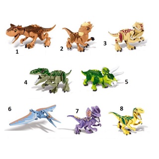 Bộ 8 con khủng long lắp ráp dinosaur figures nhiều loài