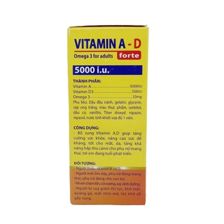 Viên Uống Vitamin A D Bổ Sung Vitamin Giảm Nguy Cơ Khô Mắt Mỏi Mắt Còi