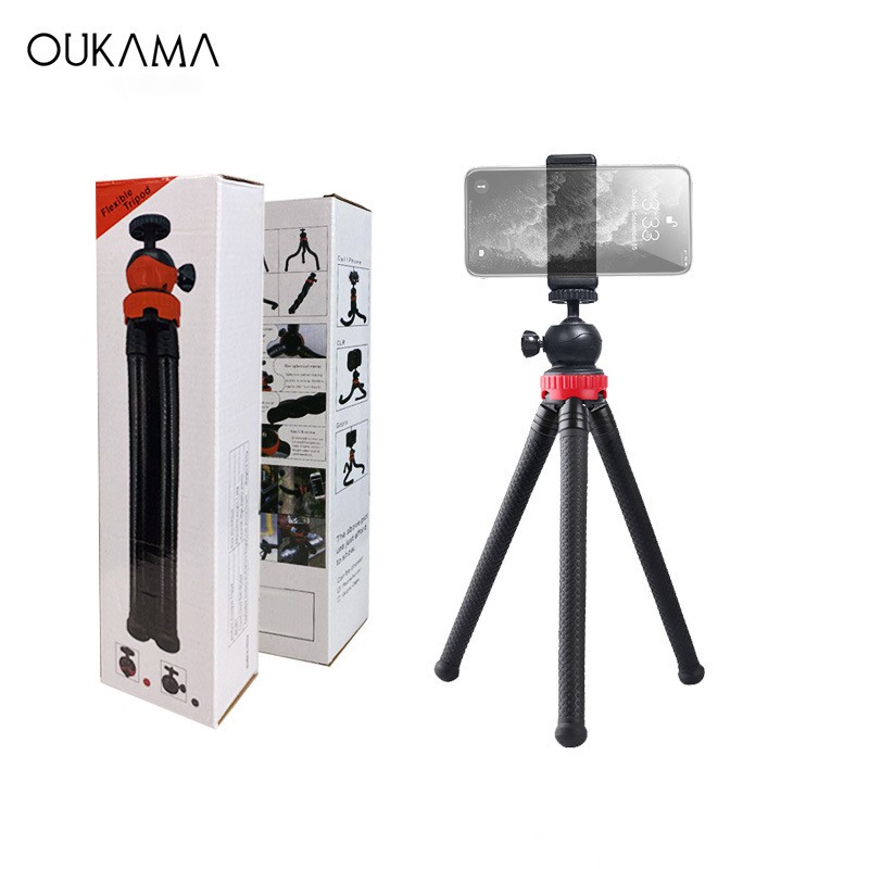 Tripod Bạch Tuộc Dùng Cho Điện Thoại, Máy Ảnh, Gopro Có Bán Kèm Đế Kẹp Điện Thoại, Remote Bluetooth