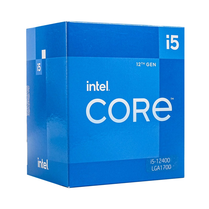 CPU Intel Core i5 12400 (Upto 4.4Ghz, 6 nhân 12 luồng, 18MB Cache, 65W) - Full box BH 36 Tháng