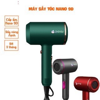 Máy sấy tóc Nano 9D chống hư tổn tóc - 4 chế độ sấy, 2 chiều nóng lạnh - Bảo hành 3 tháng - Kaizo Mart
