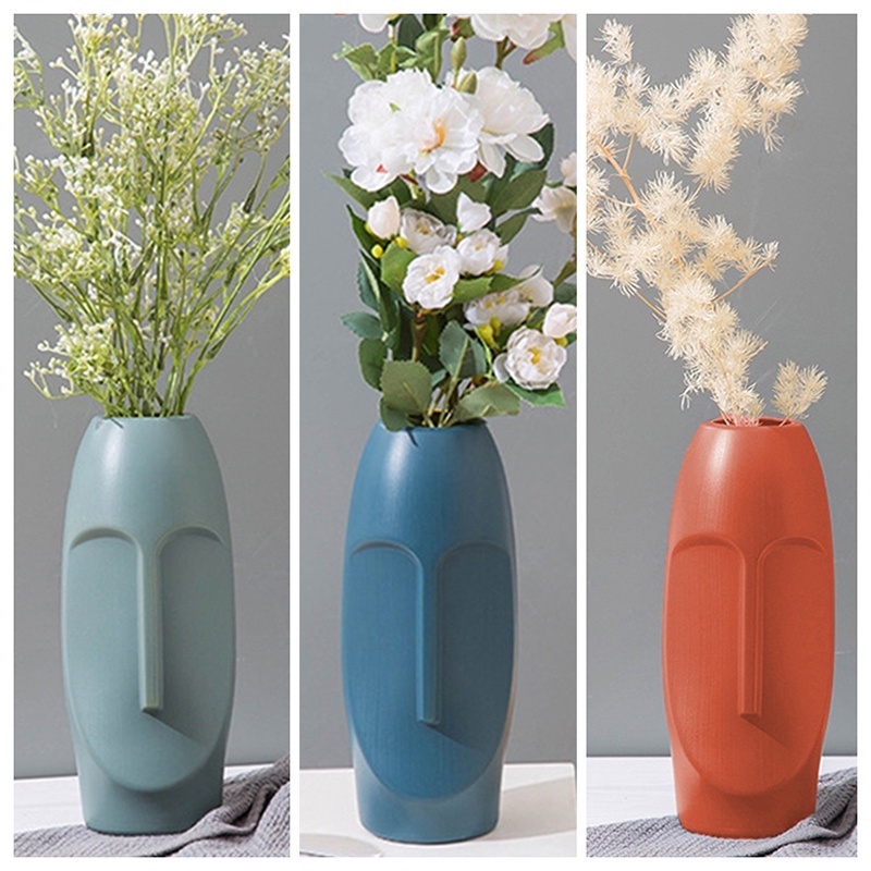 Lọ Hoa Khô Hình Mặt Người Phong Cách Bắc Âu