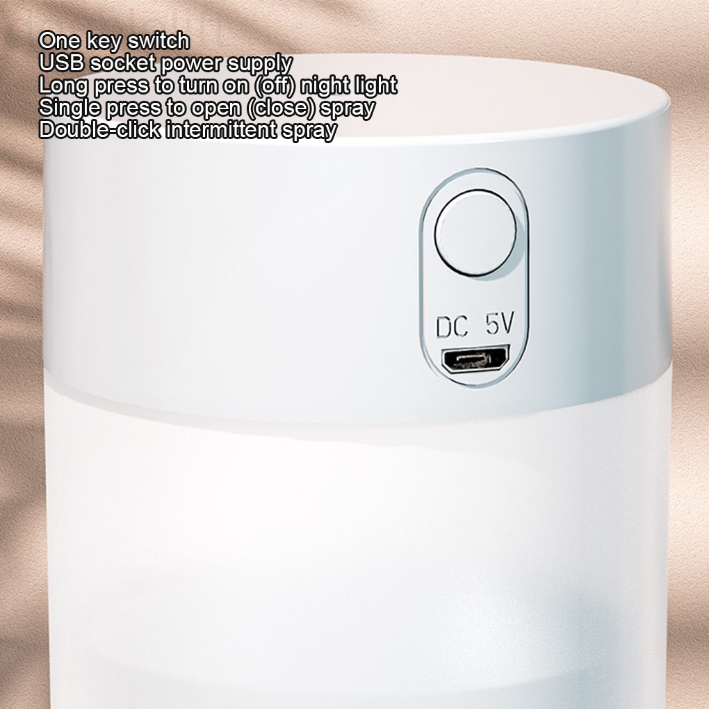 Máy phun sương tạo độ ẩm không khí có đèn led dung tích 260ml