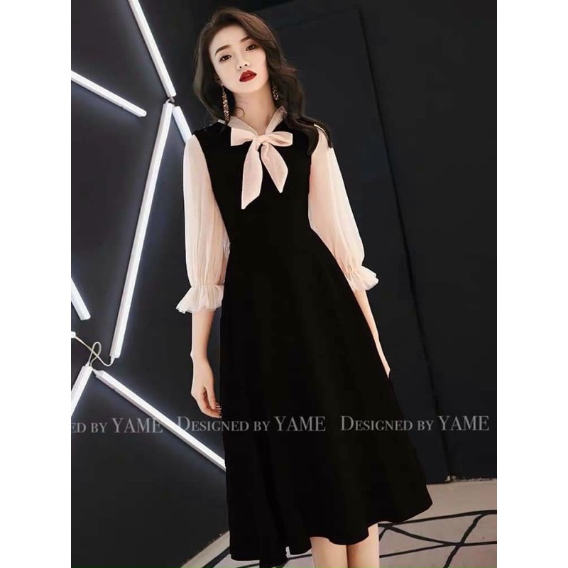 Đầm Noel xoè đỏ tay phối lưới đính sao tiểu thư | BigBuy360 - bigbuy360.vn