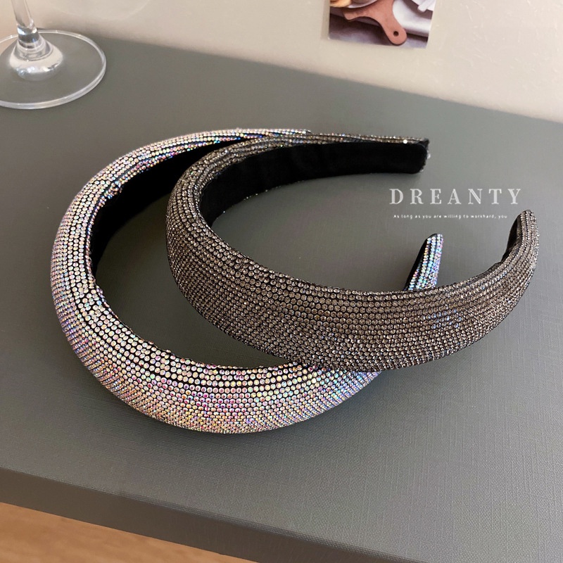 Băng Đô Cài Tóc Hình Đầu Lâu Đính Kim Cương Lấp Lánh Thời Trang Âu Mỹ