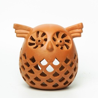Đèn Đốt Nến Đất Nung Handmade - Con Cú - DN01