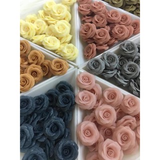 Hoa bột nail,hoa hồng bột gắn móng(ib chọn mầu)