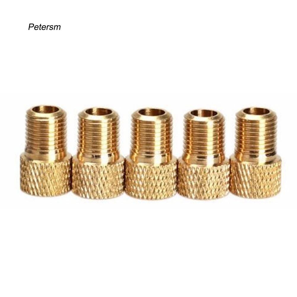 Bộ 5 đầu nối van bơm xe đạp bằng đồng kích thước 15x9mm