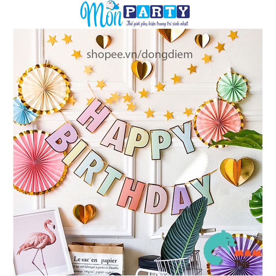 Dây Chữ Happy Birthday Bằng Giấy, Trang Trí Sinh Nhật | Shopee Việt Nam