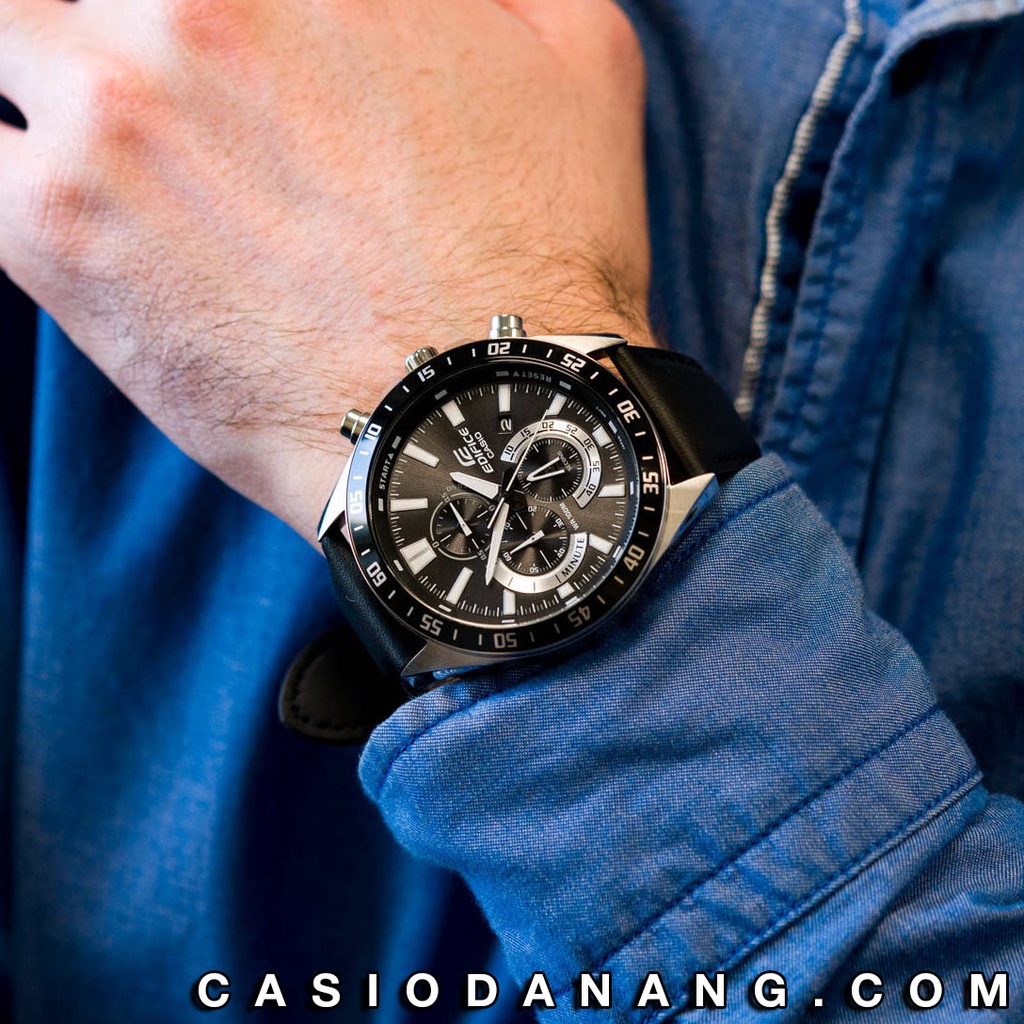 Đồng hồ nam Casio Edifice chính hãng Anh Khuê EFV-620L-1AVUDF (50mm)
