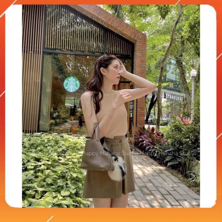 [ICB0511 giảm 25% tối đa 30k đơn 50k] Set Chân Váy Xếp Ly Kaki Mix Áo Sát Nách Chất  Tăm Siêu Đẹp | BigBuy360 - bigbuy360.vn