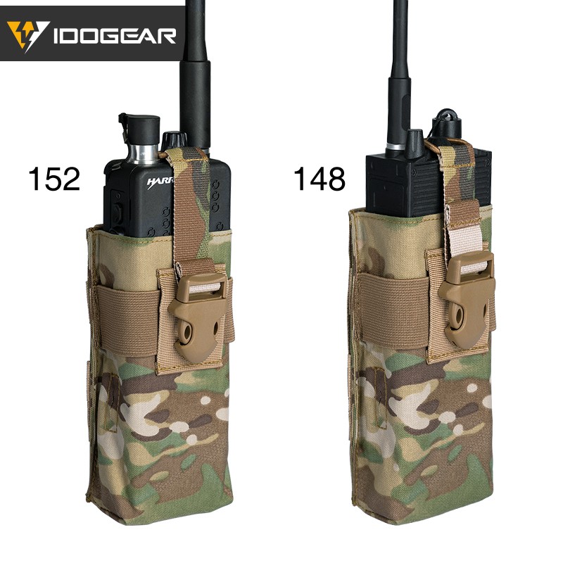 Idogear Túi Đựng radio rrv vest walkie talkie mbitr tri prc-148 152 3552