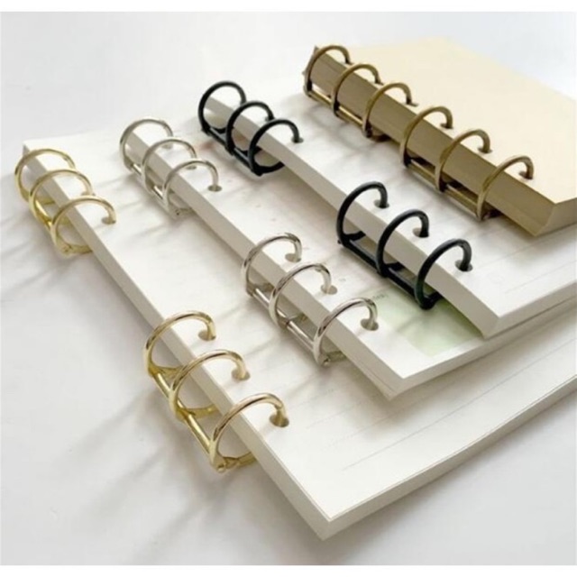Còng rời 3 lỗ kim loại không gỉ CANHO cho sổ còng a5 a6 b5 6 lỗ và 9 lỗ
