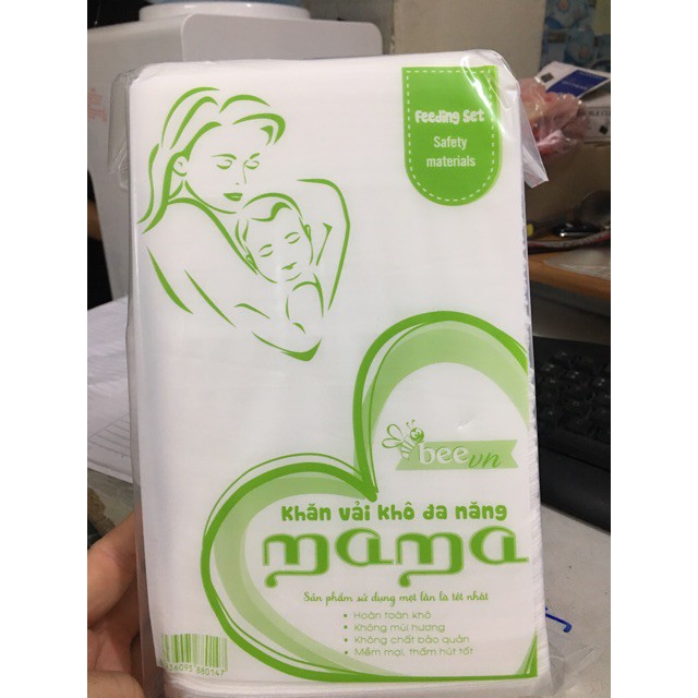 Khăn vải khô đa năng Mama 300 tờ/1 bịch