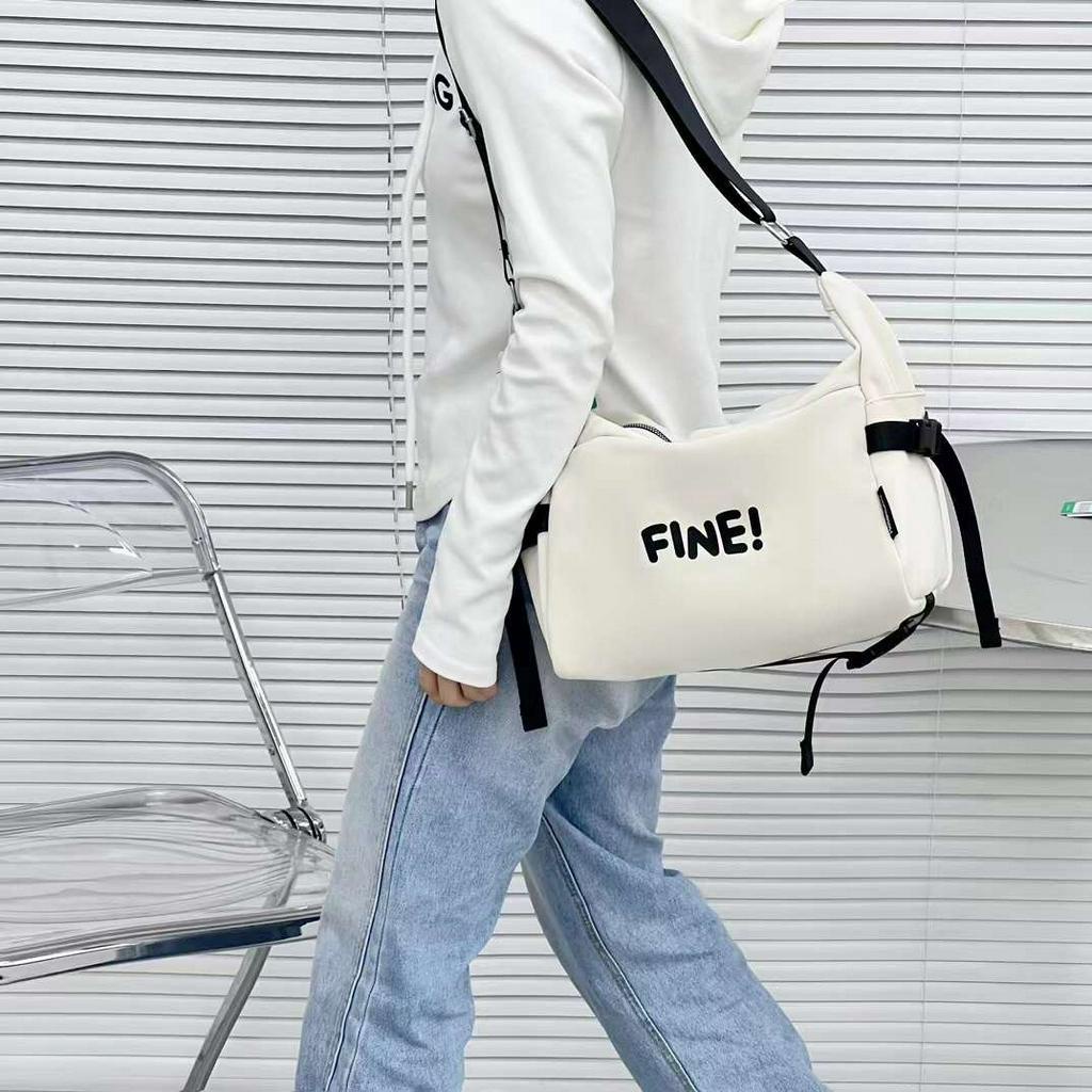 Túi đeo chéo học sinh sinh viên vải dù nhiều ngăn đựng đi học đi chơi thời trang unisex nam nữ W7023