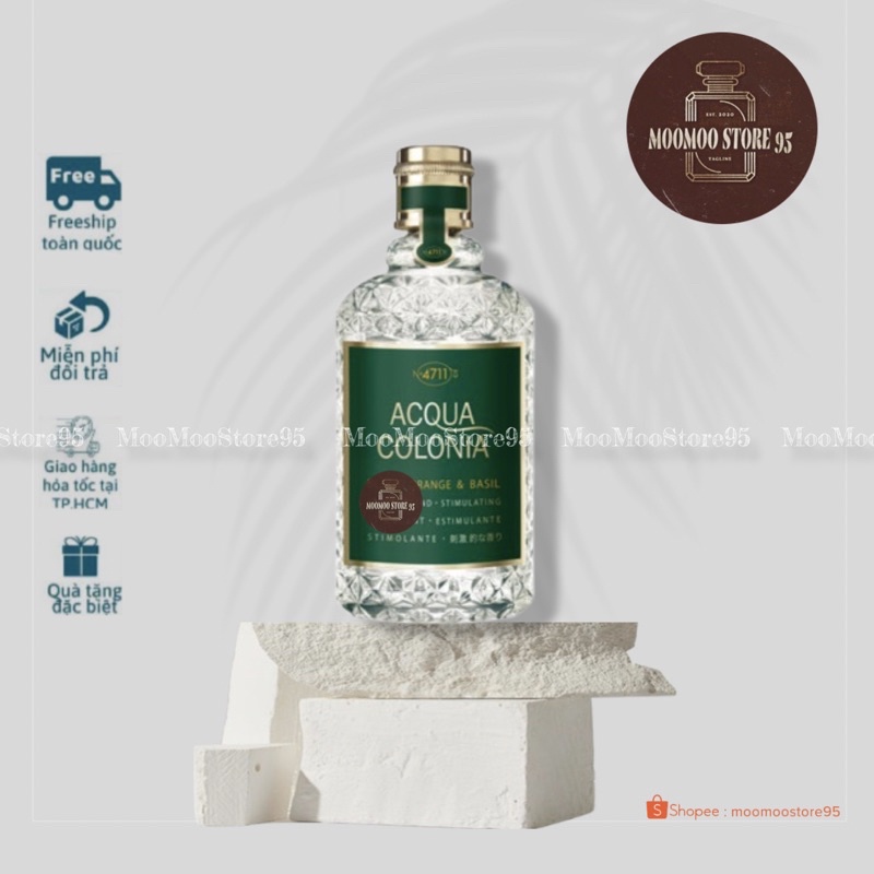 -𝐌𝐨𝐨𝐌𝐨𝐨- 10ml - 4711 Acqua Colonia Blood Orange &amp; Basil của hãng MAURER &amp; WIRTZ | nước hoa unisex