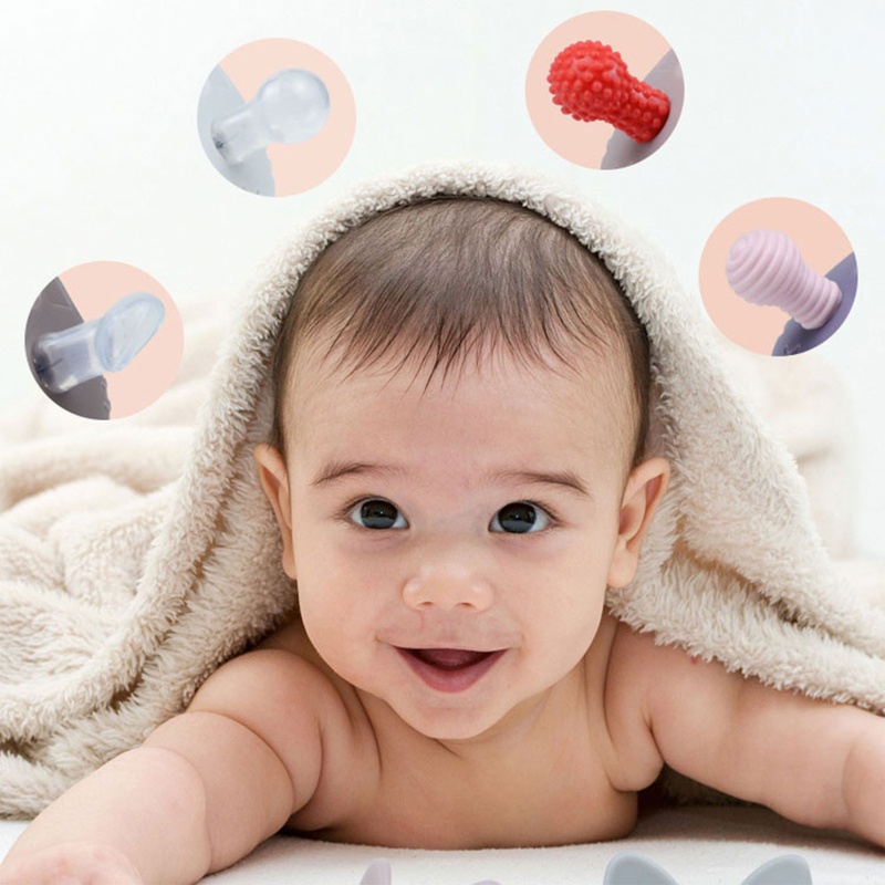 Núm Ti Giả Bằng Silicon Họa Tiết Hoạt Hình Dễ Thương Cho Bé Sơ Sinh