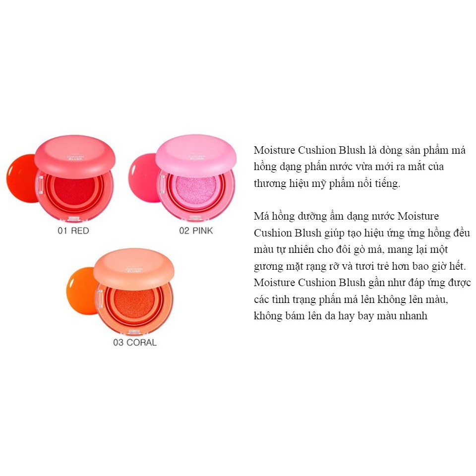 Má Hồng Dạng Nước Moisture Cushion Blush