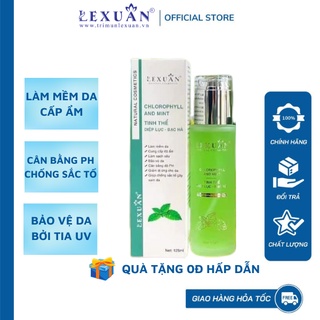 Toner tinh thể diệp lục bạc hà Lê Xuân Cosmetic - Giúp da tươi tắn, mịn màng, hồng hào và làm mờ các đốm sạm đen trên da