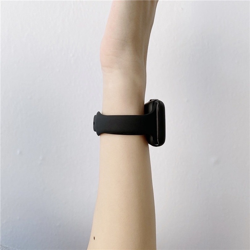 Ốp Silicone 2 Trong 1 Có Dây Đeo Tay Cho iwatch 45mm 41mm 44mm 40mm 42mm 38mm For appl watch Series 7 6 se 5 4 3 2 1