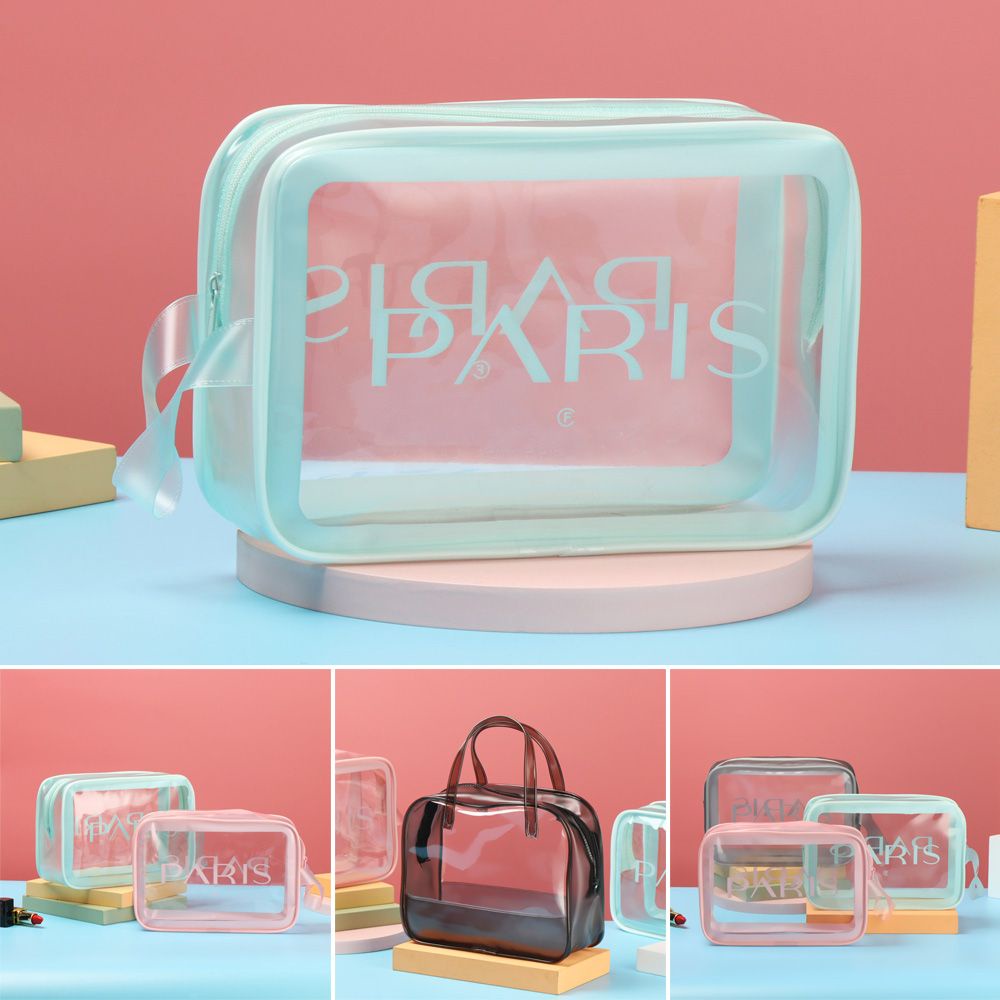 Túi đựng mỹ phẩm trang điểm bằng PVC trong suốt chất lượng cao tùy chọn màu sắc