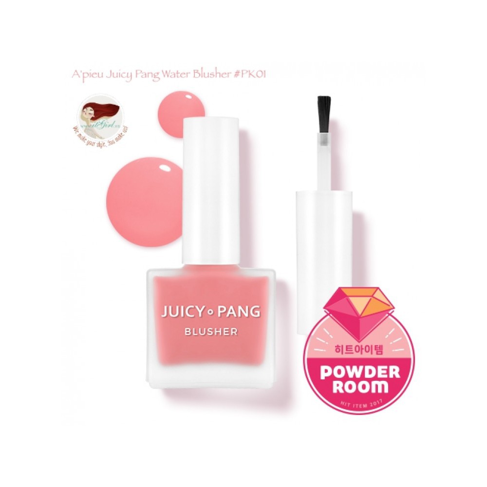 [Fruity Makeup Style] Phấn Má Hồng Dạng Kem Apieu Juicy Pang Water Blusher