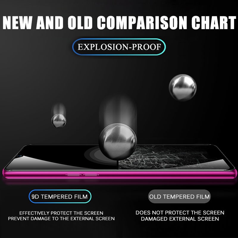 Kính cường lực 9D bảo vệ toàn màn hình dành cho Iphone 12 Mini 11 Pro Xs Max X Xr 8 7 6 6s Plus Se 2020