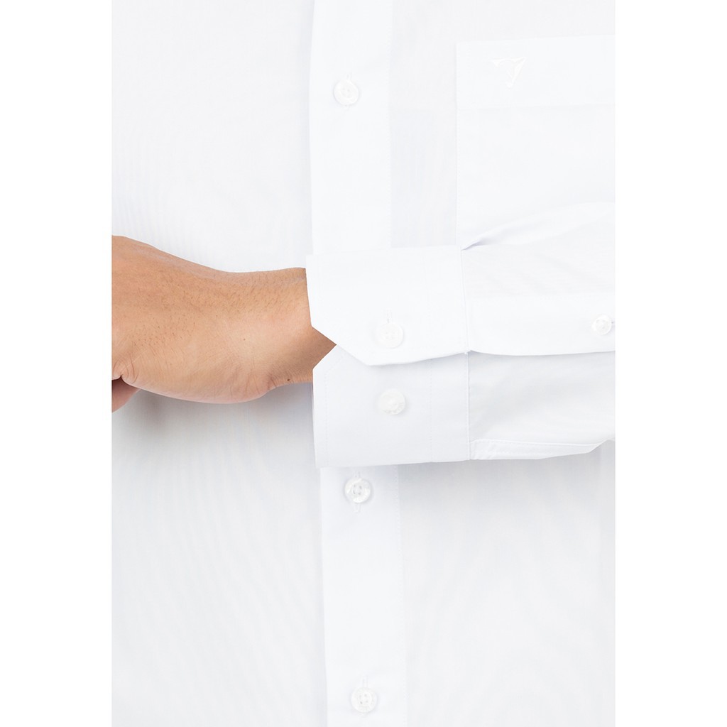 SƠ MI NAM MÀU TRẮNG TAY DÀI MODAL CLASSIC VĨNH TIẾN/ REGULAR FIT