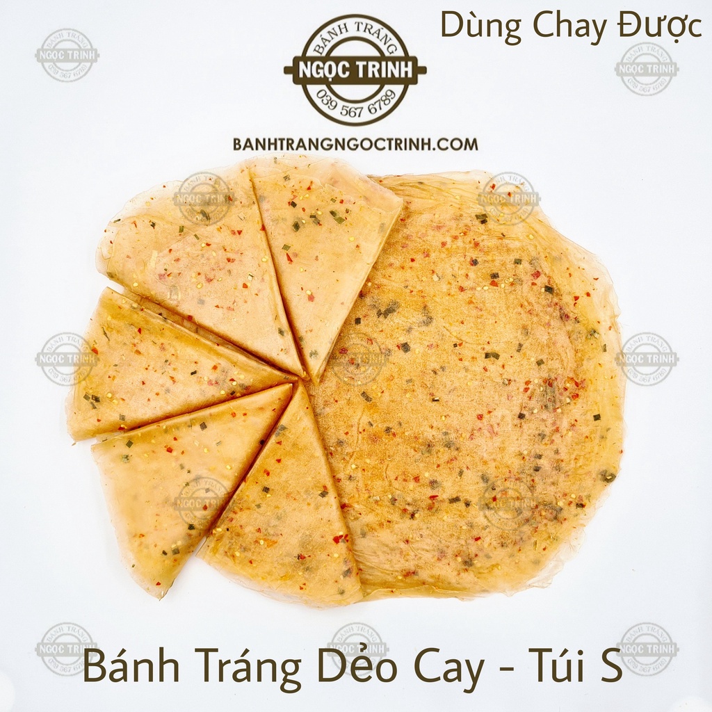 (Túi Small) Bánh tráng dẻo cay cao cấp siêu ngon bánh tráng Ngọc Trinh