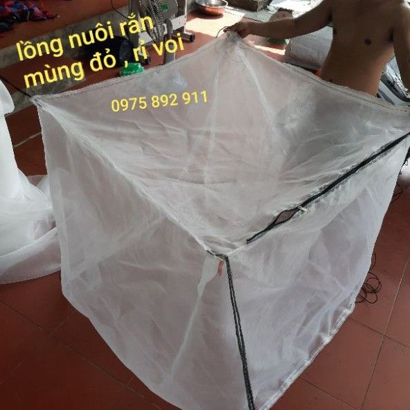 lồng nuôi rắn mùng đỏ , rắn ri voi