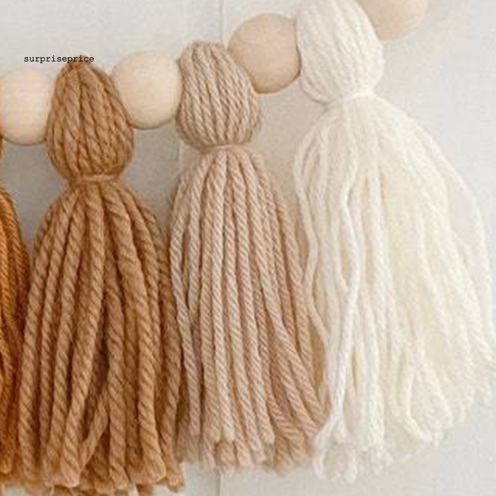Dây Treo Macrame Bằng Gỗ Màu Pastel Phong Cách Đa Dạng Dùng Trang Trí Phòng Trẻ Em