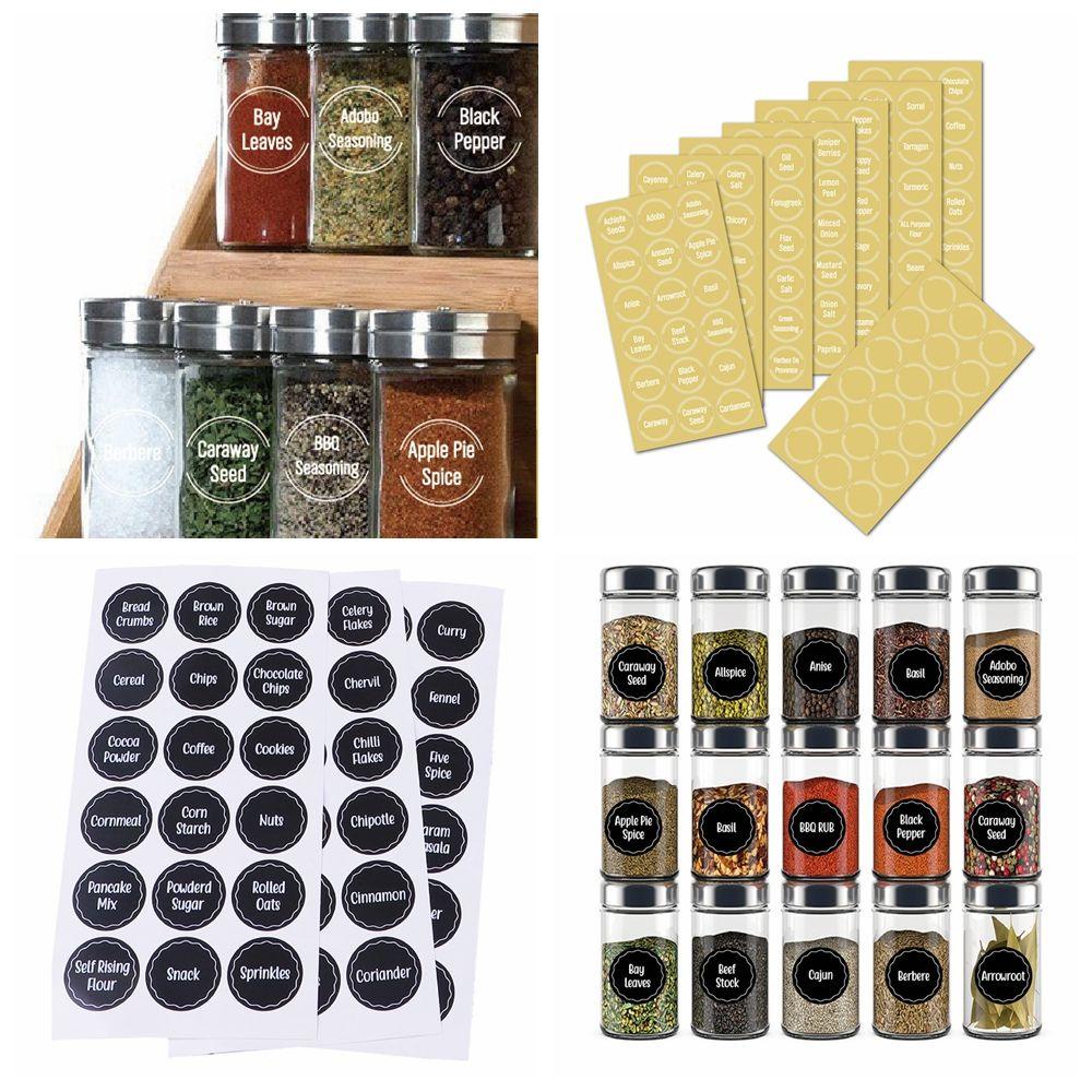 Set 144 Nhãn Dán Hộp Gia Vị Chống Nước