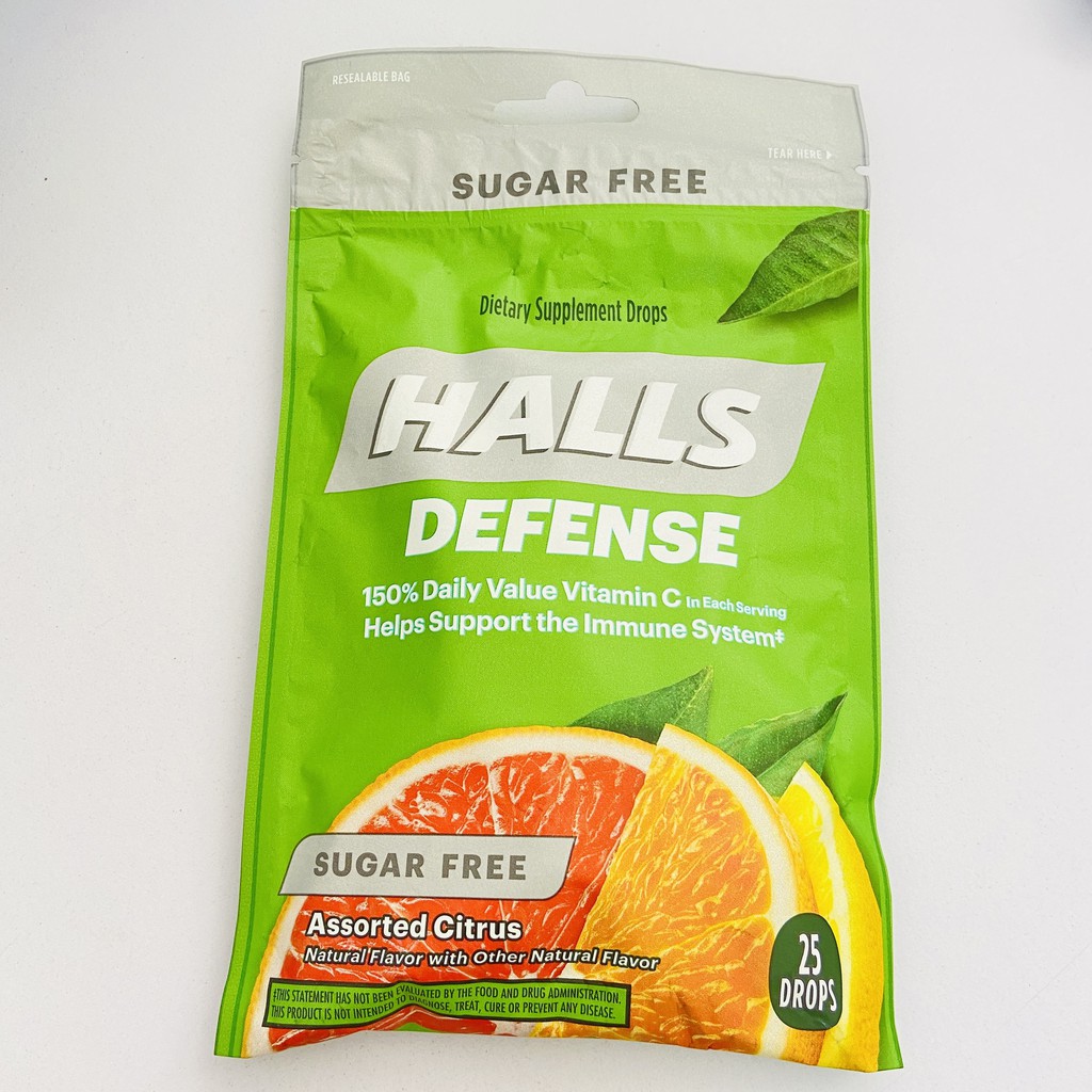 Kẹo Ngậm Halls Assorted Citrus 25v - Sugar Free