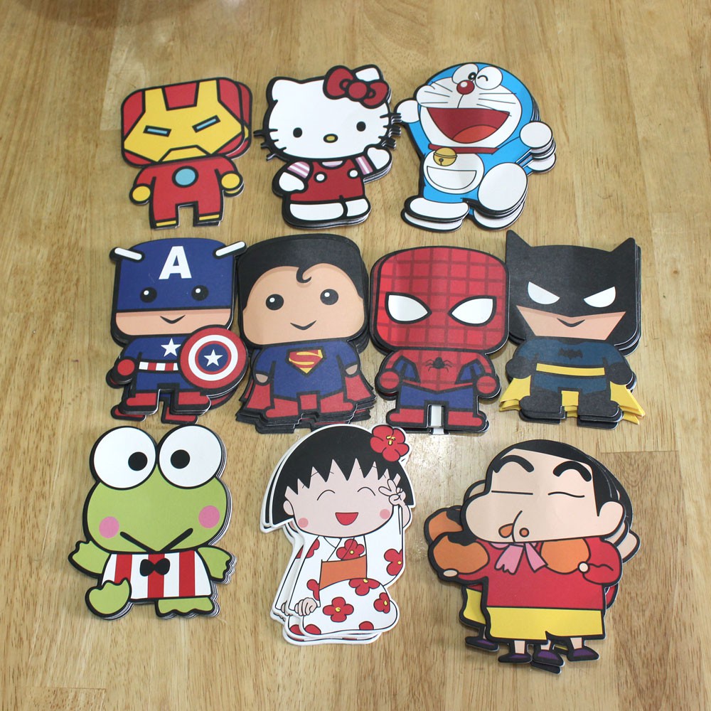 Bao li xì ngày tết 2020 Loại Tốt - Các nhân vật ngộ nghĩnh Doreamon Doremi Spiderman Captain IronMan Frog Maruko