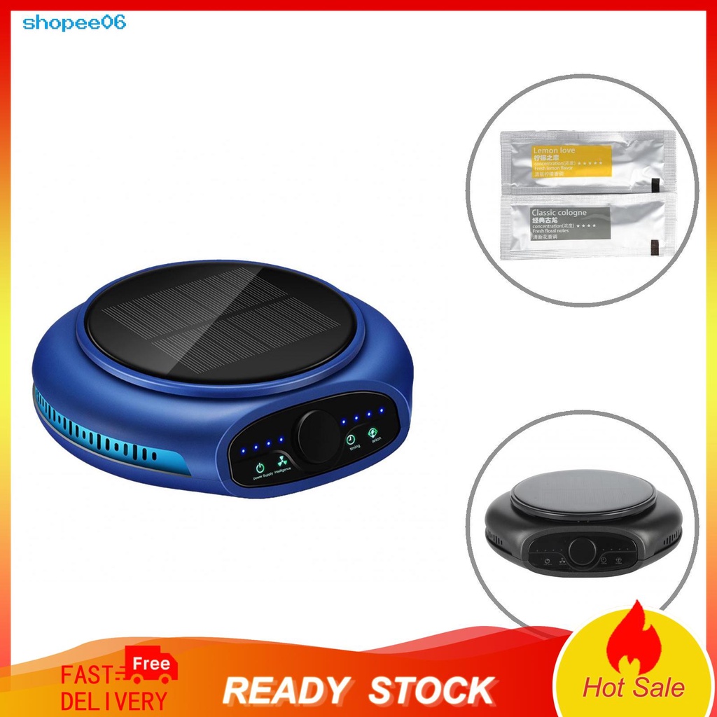 Máy lọc không khí mini sử dụng năng lượng mặt trời cho xe hơi