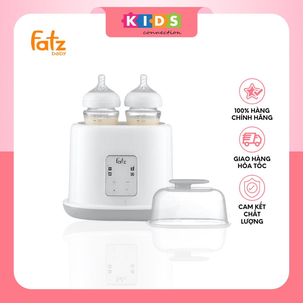 Máy Hâm Sữa Tiệt Trùng 2 Bình Điện Tử Duo 2 FatzBaby FB3223SL