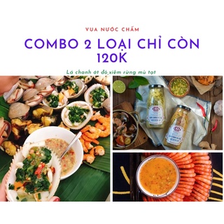 COMBO 2 NƯỚC CHẤM HẢI SẢN ỚT ĐỎ VÀ 2 CHAI ỚT XIÊM RỪNG 300ml_VUA NƯỚC CHẤM