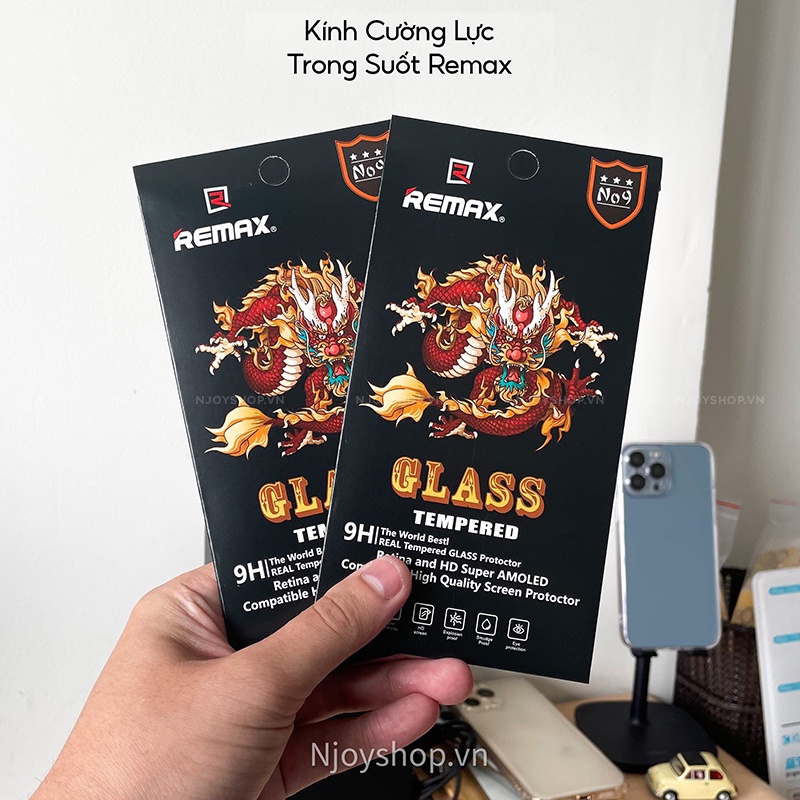 Kính Cường Lực REMAX Trong Suốt Không Viền Dành Cho 7 Plus 8 Plus Xs Max Xr 11 Pro Max 12 Pro Max 13 Pro Max Njoyshop