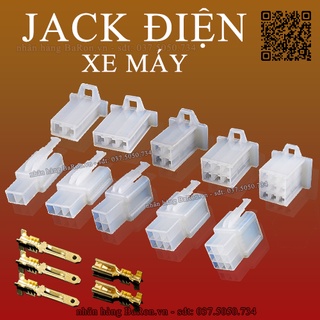 Giắc nối dây điện 6P cos 2.8 dùng cho xe máy - ô tô