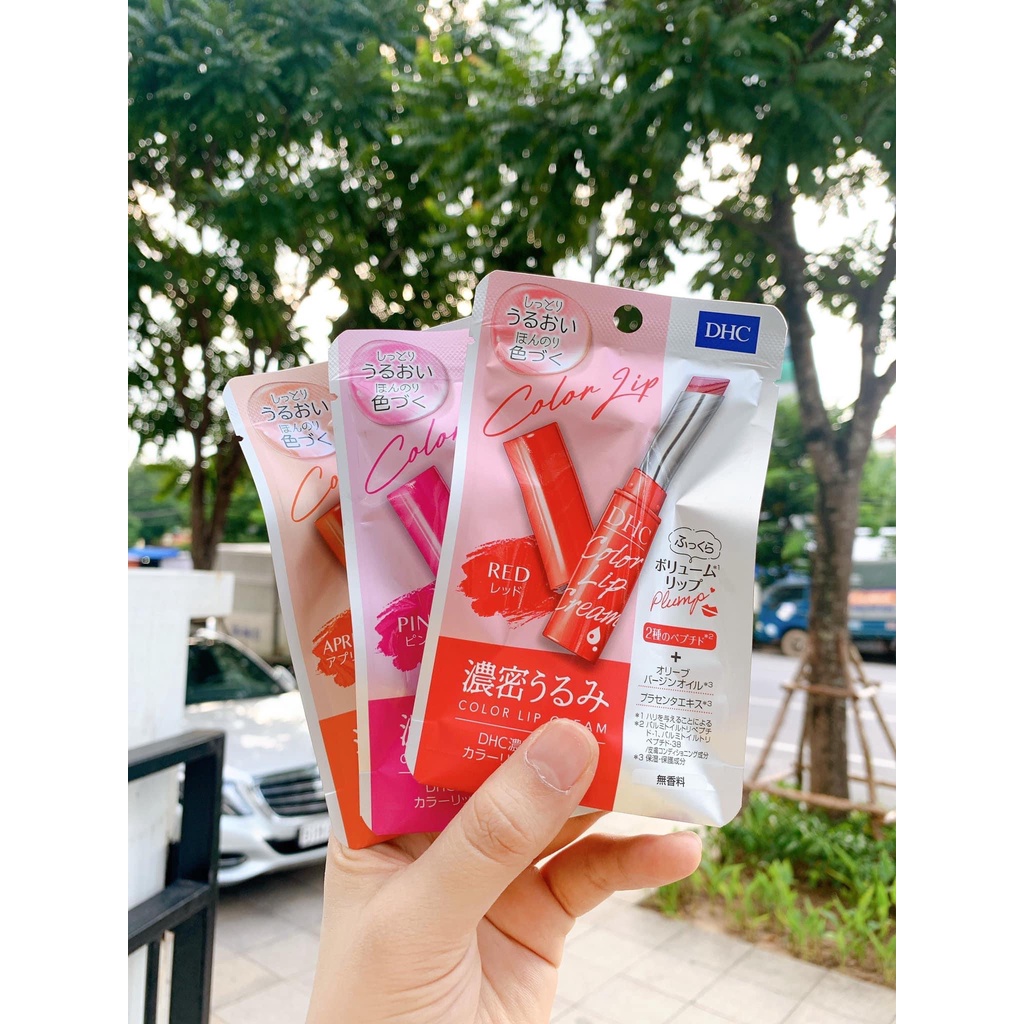 Son Dưỡng Môi DHC Không Màu và Có Màu Fujicosmetic Nội Địa Nhật