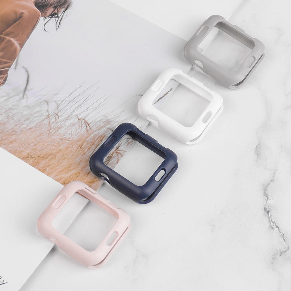 Dây Đeo Silicone Màu Nhám Cho iwatch Series 7 SE 6 5 4 3 2 1 7 6 SE 5 4 3 2 1 44mm 40mm 38mm 42mm 41MM 45MM