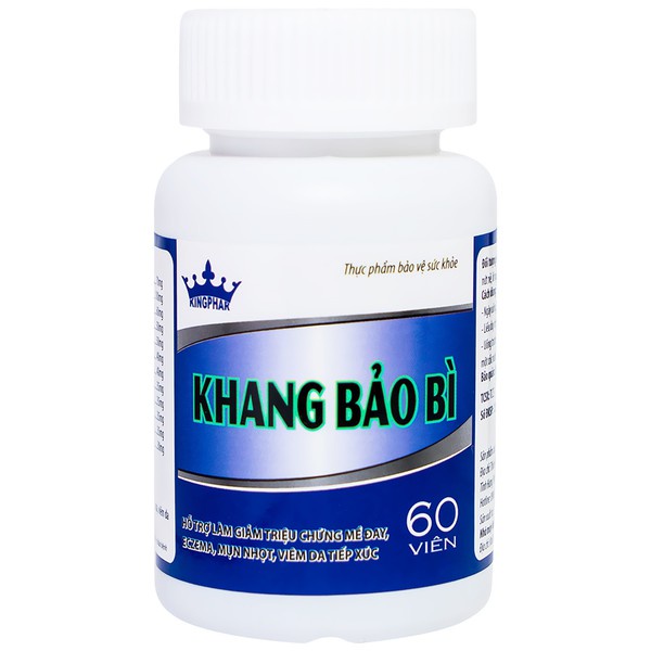 Viên Uống Hỗ Trợ Mề Đay Khang Bảo Bì Kingphar 60 Viên