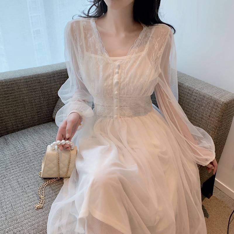 (D312) Đầm Váy Nữ Ulzzang - New arrival 2021
