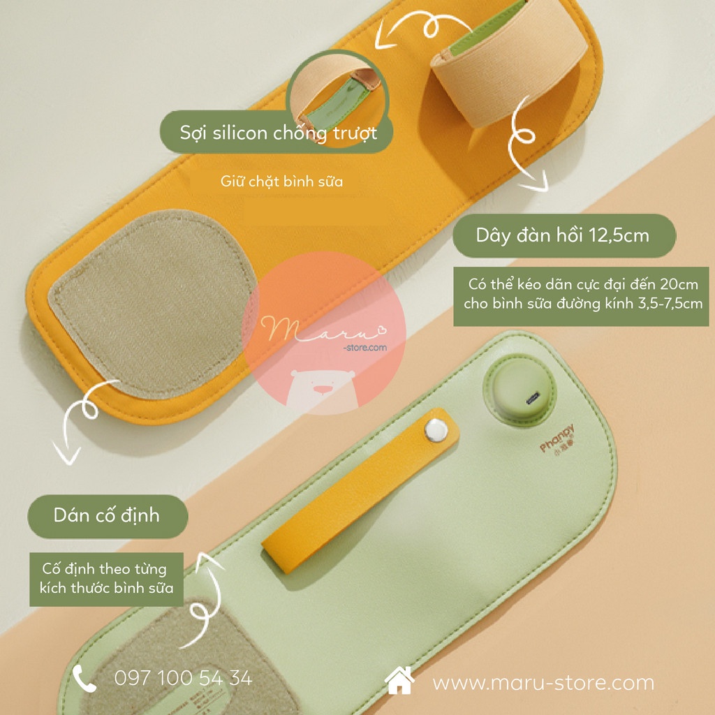 Túi giữ ấm bình sữa di động PHANPY